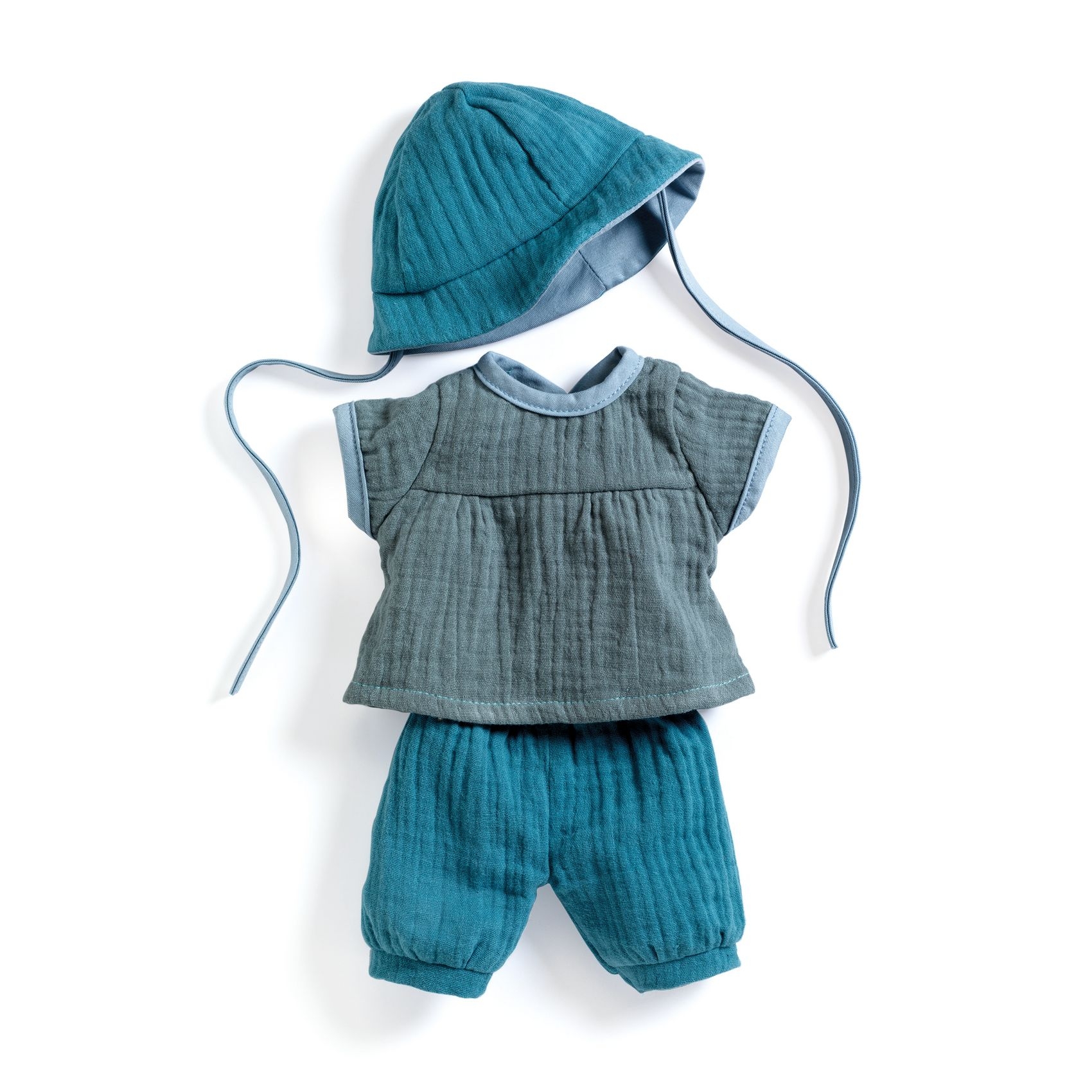 Játékbaba ruha - Nyár, tengerzöld, kék  - Summer - 0
