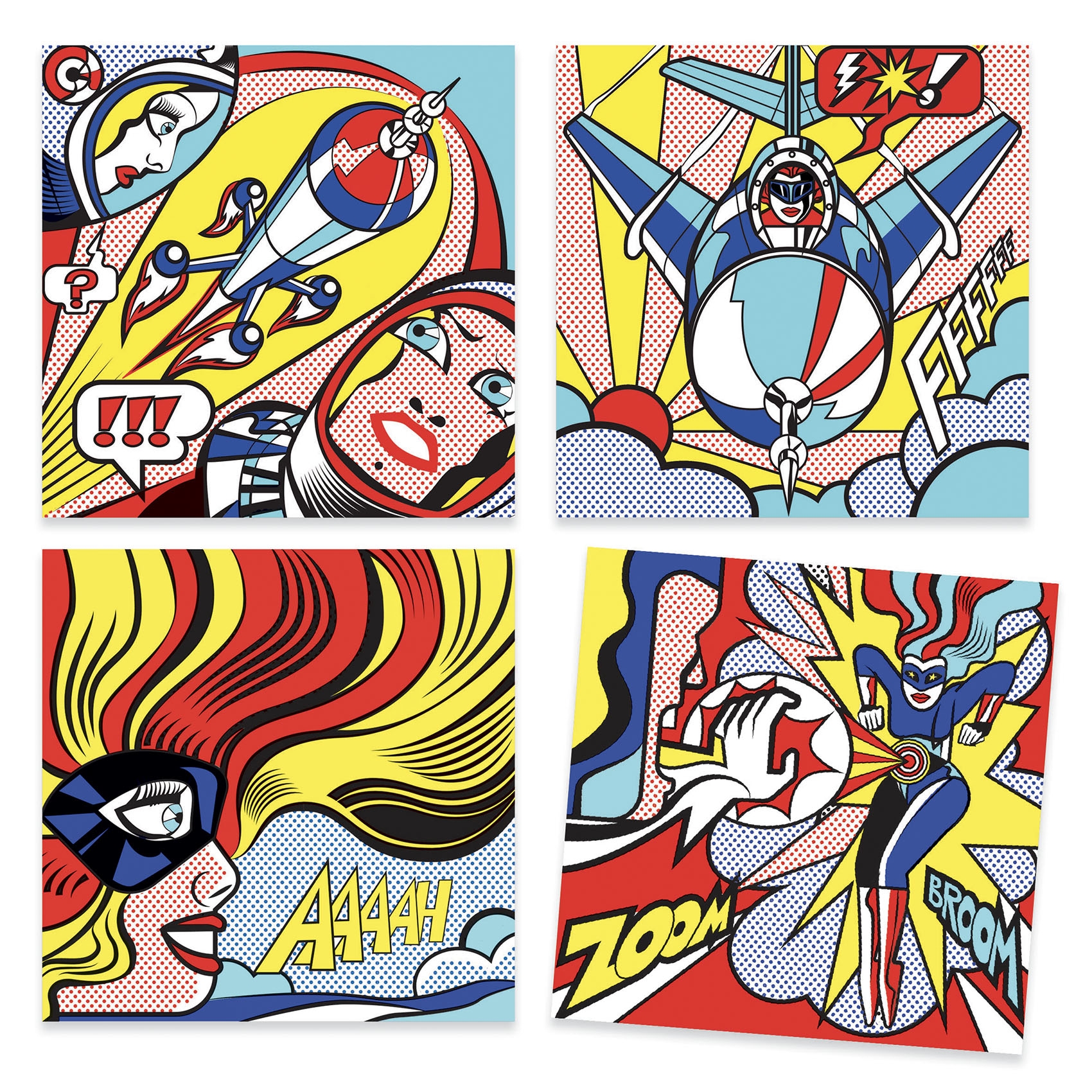 Művészeti műhely - Szuperhősök -  Inspired by Roy Lichtenstein - Superheroes - 1
