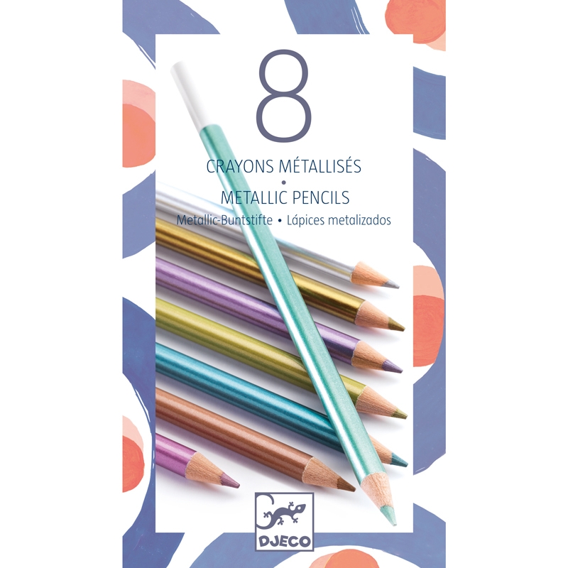 Színes ceruza készlet - 8 szín, metál - 8 metallic pencils - 0