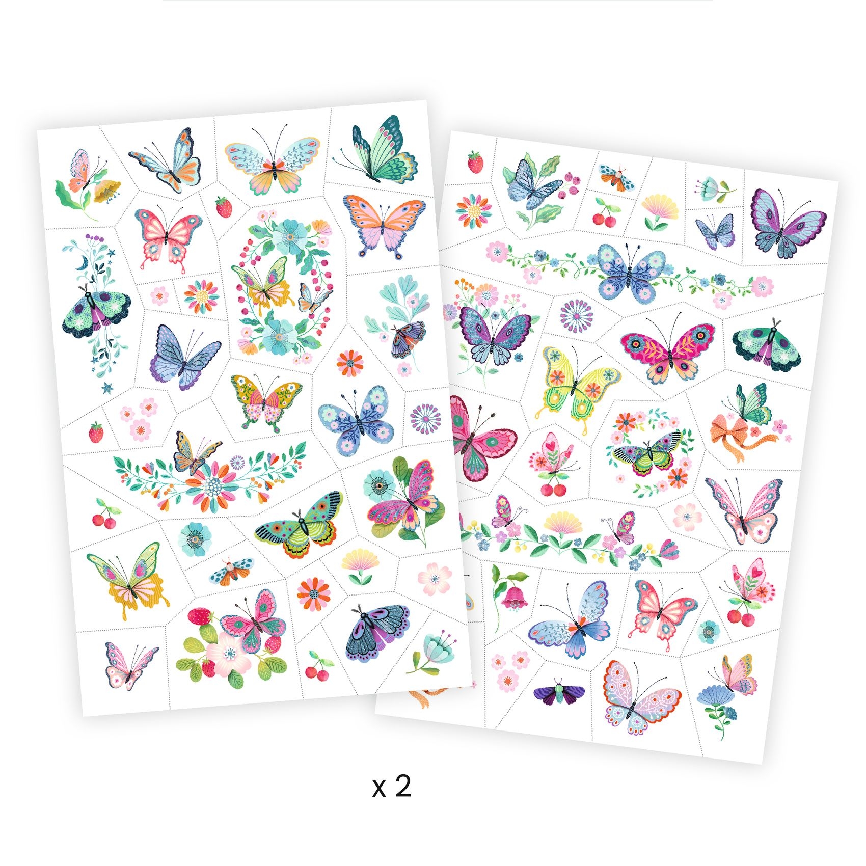 Tetováló matricák - Álompillangók - Dream butterflies - FSC MIX - 1