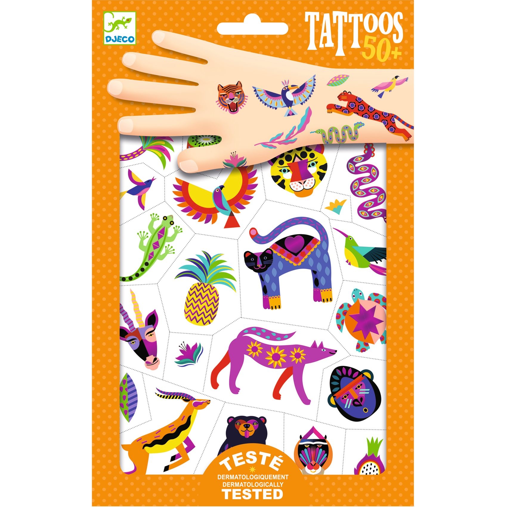 Tetováló matricák - Csodás vadállatok - Wild beauty - 0