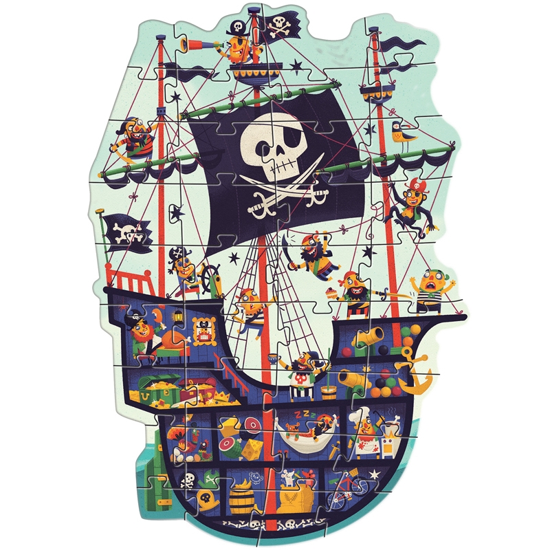Óriás puzzle - Kalózhajó - The pirate ship - 1
