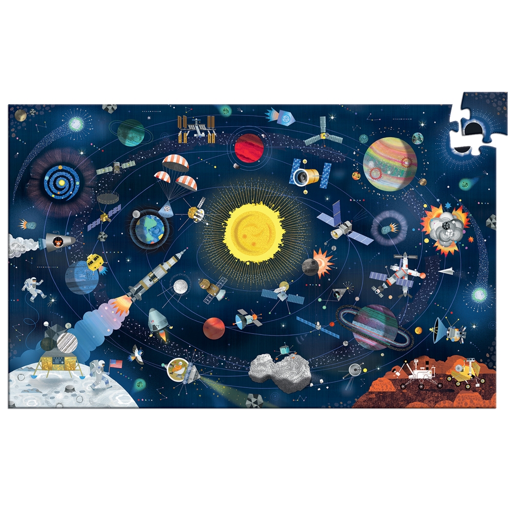 Megfigyeltető puzzle - A világűr, 200 db-os - The space + booklet - 0