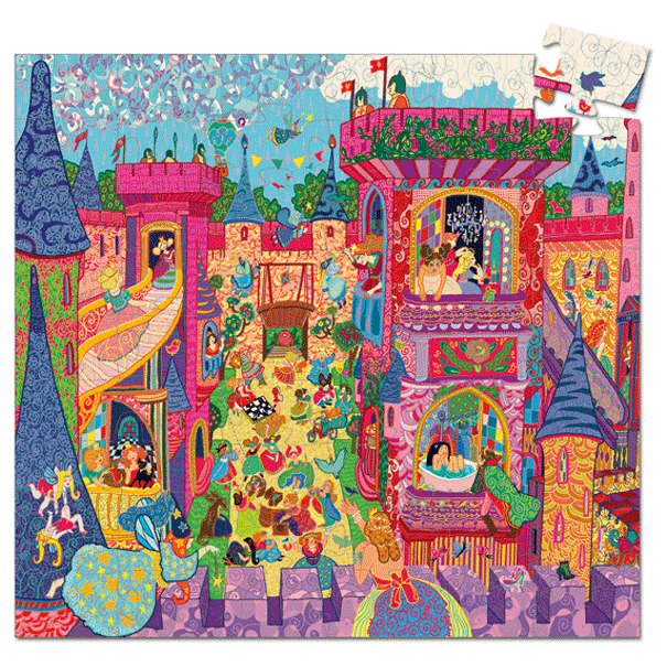Formadobozos puzzle - Tündérek kastélya - The fairy castle - 1