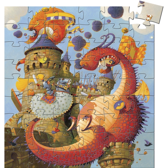 Formadobozos puzzle - Vaillant és a sárkány - Vaillant and the dragon - 1
